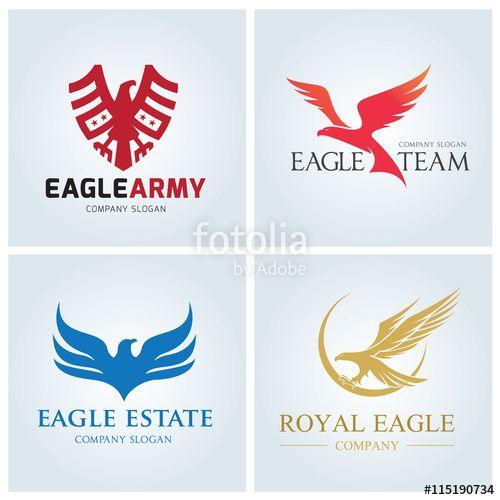 Phoenix Bird Company Logo - Eagle logo set. Bird logo. Phoenix logo. Wing logo. Vector logo ...