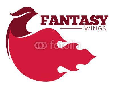 Phoenix Bird Company Logo - Phoenix bird or fantasy eagle logo template for security or ...