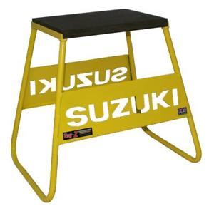 Yellow Z Logo - New Tag-Z Steel Box Bike Stand YELLOW SUZUKI Logo Motocross Enduro ...