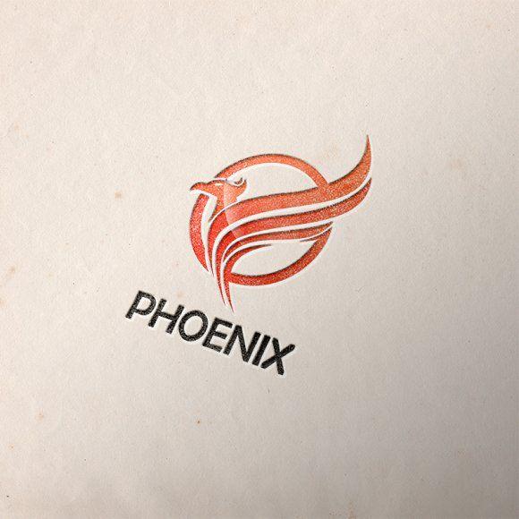 Phoenix Bird Company Logo - Phoenix Bird Logo Template ~ Logo Templates ~ Creative Market