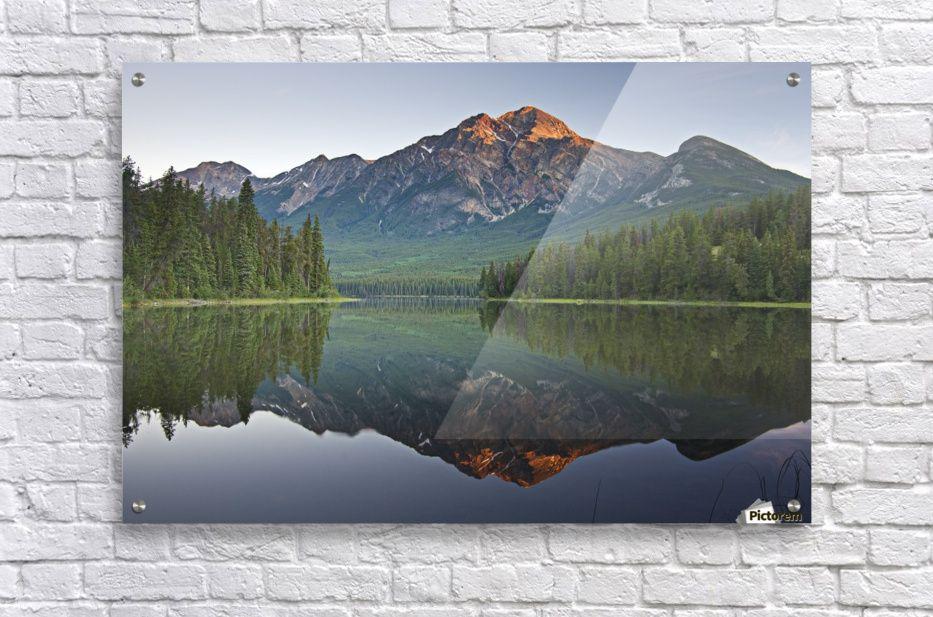 Mountain Reflection Logo - Mountain Reflection, Pyramid Mountain, Jasper, Alberta, Canada ...