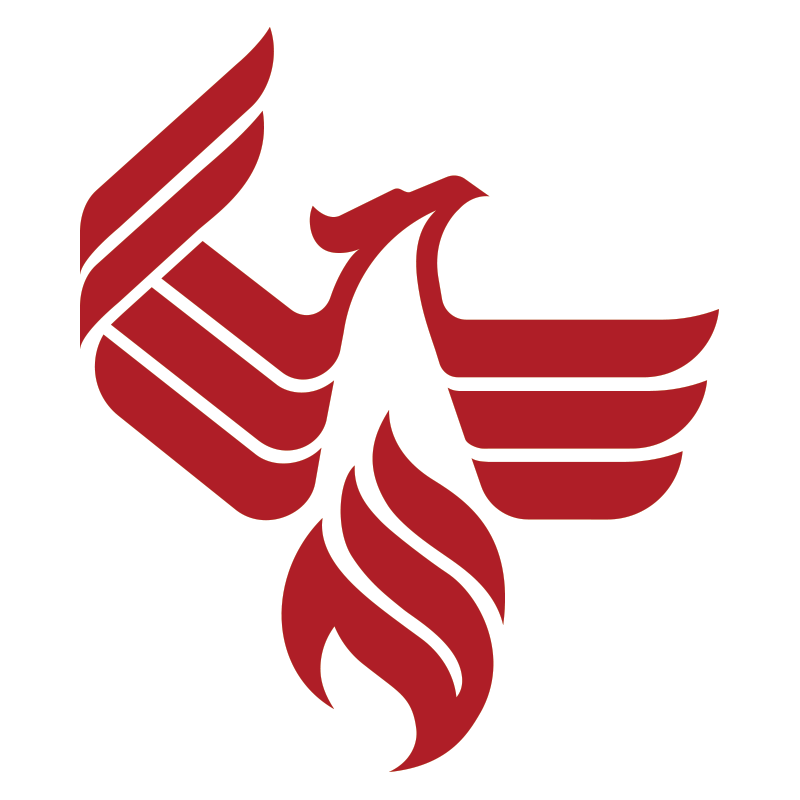 Phoenix Bird Company Logo - Company With Red Bird Logo - Clipart & Vector Design •