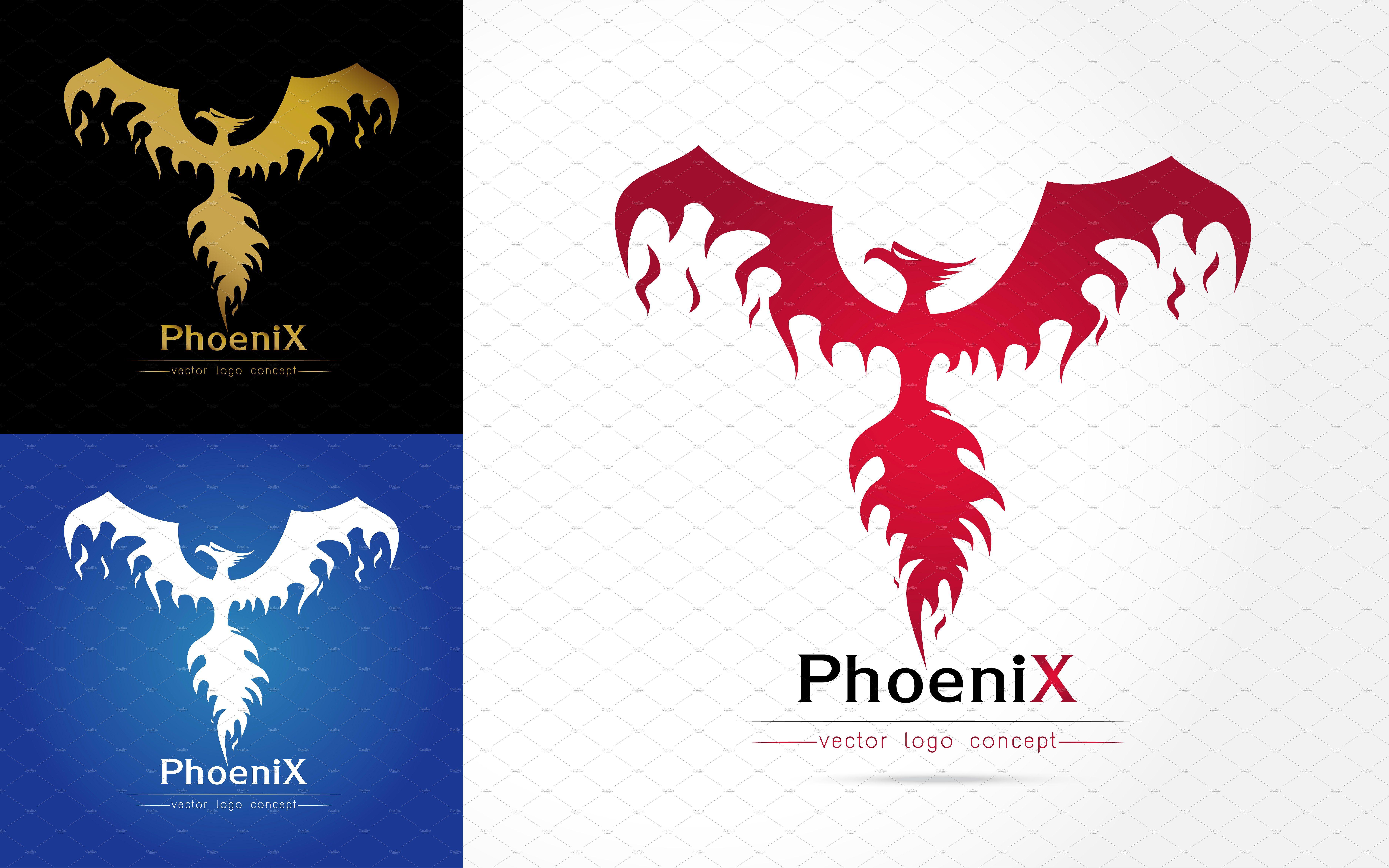 Phoenix Bird Company Logo - elegant Phoenix Logo by essense on @creativemarket | My new company ...