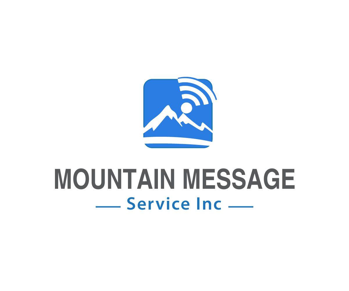 Mountain Reflection Logo - Business Logo Design for Mountain Message Service Inc. by reflection ...