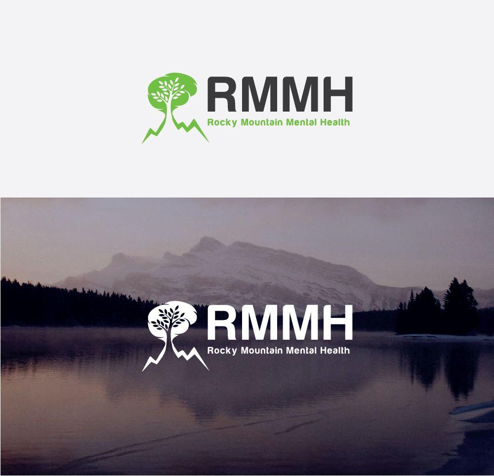 Mountain Reflection Logo - Elegant, Playful Logo Design for RMMH Rocky Mountain Mental Health ...