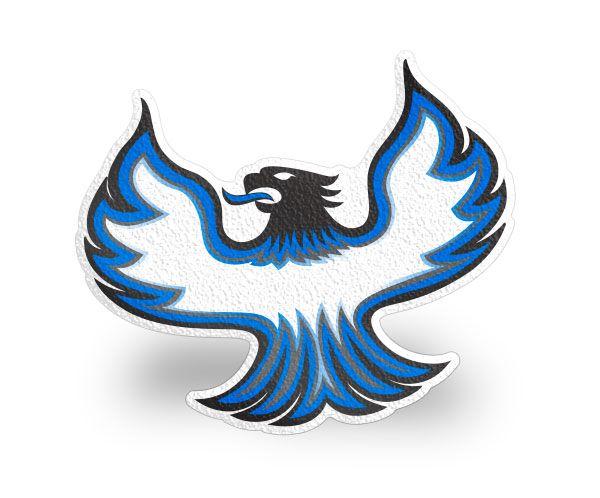 Phoenix Bird Company Logo - Phoenix-Bird Carpet Graphic - Blue - ZDecals