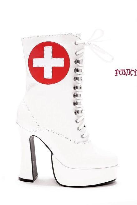 Red Cross Shoe Logo - Red Cross Shoes - Medical Costume Shoes - Nurse Costume Shoes