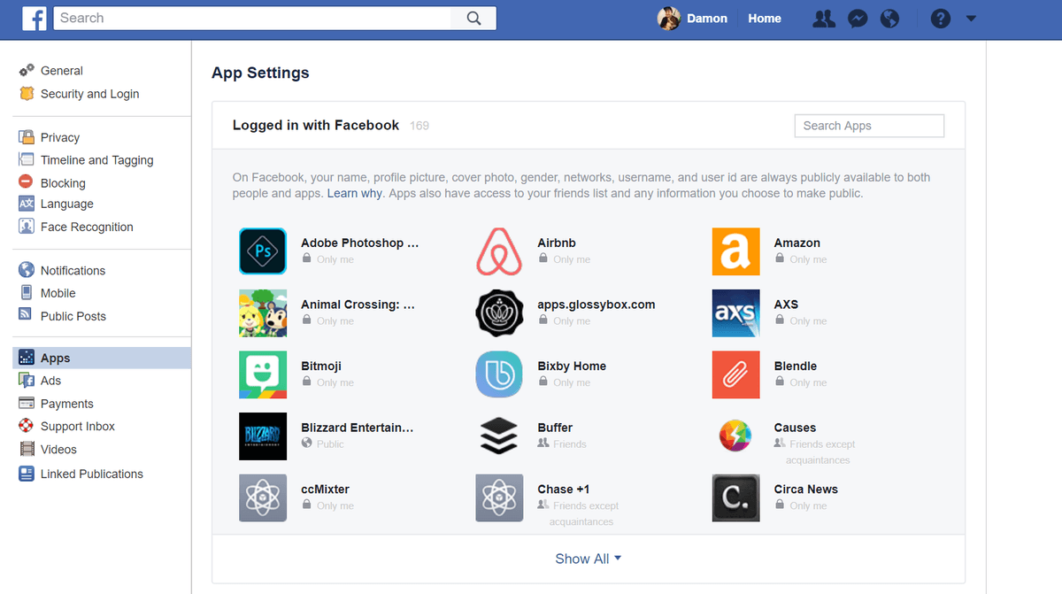 Check in Facebook App Logo - Facebook users: How to see which apps are harvesting your data now