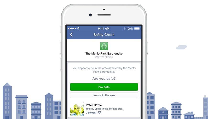 Check in Facebook App Logo - Introducing Safety Check