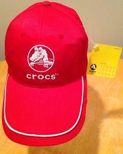Red White and Animal Logo - Crocs Cap Hat Red, White logo Adjustable One Size FREE SHIPPING