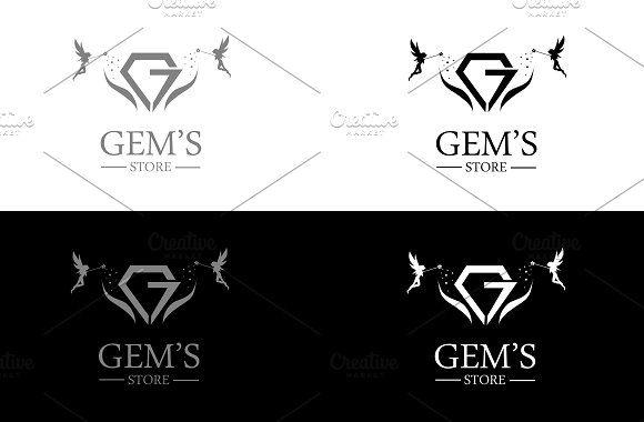 Gems Logo - Gems store logo ~ Logo Templates ~ Creative Market