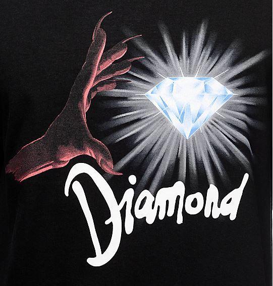 Red Diamond Supply Co Logo - Diamond Supply Co. Underworld Black/Red Skateboard Tee