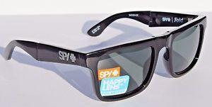 Spy Optics Logo - SPY OPTICS The Fold Sunglasses POLARIZED Black Happy Grey Green NEW