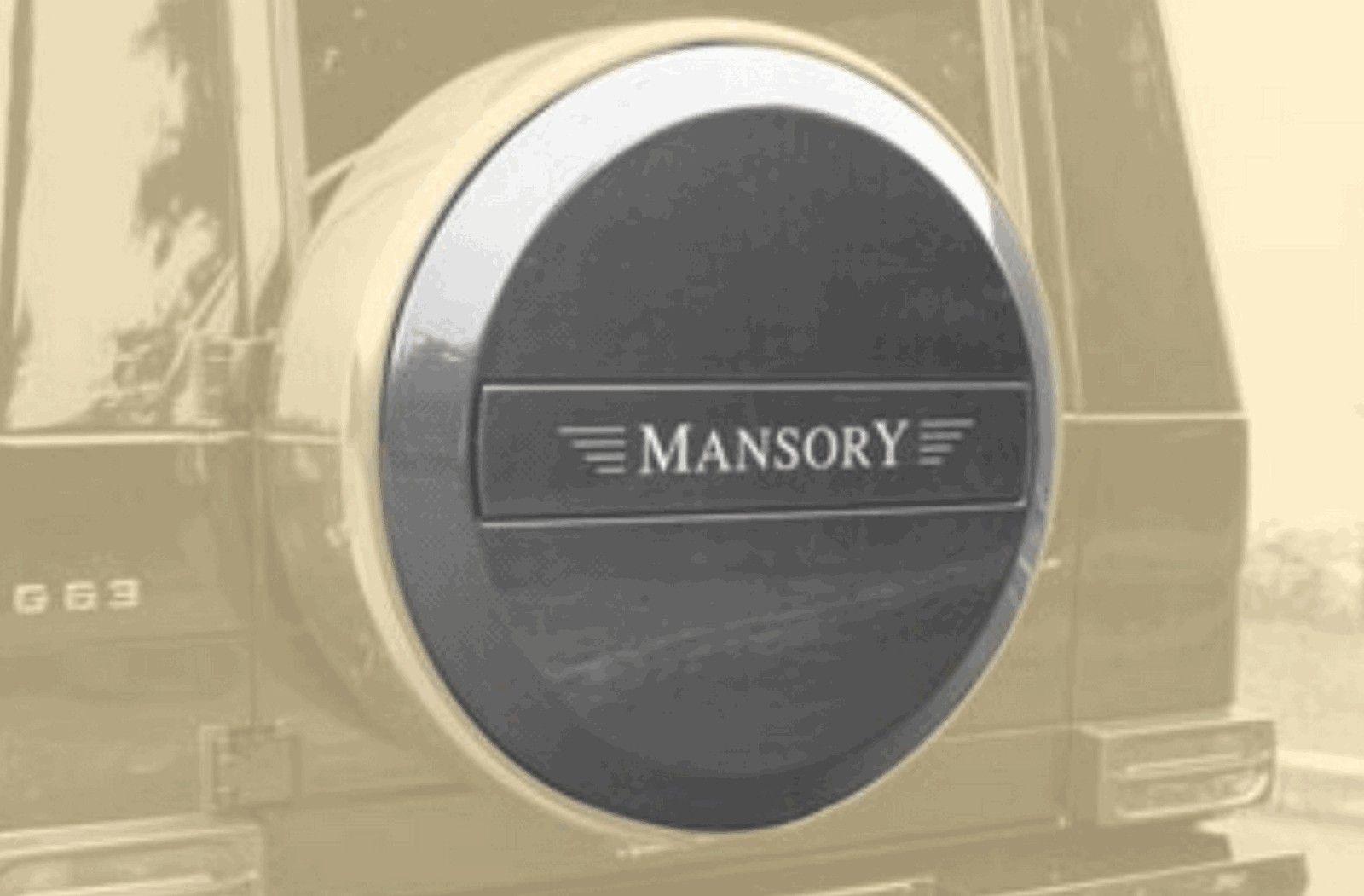 Mansory Logo - Spare Wheel Cover with Mansory Logo for AMG G63/G65 from 2012 ...