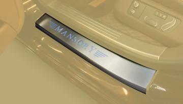 Mansory Logo - Entrance panels with blue illuminated MANSORY logo ...