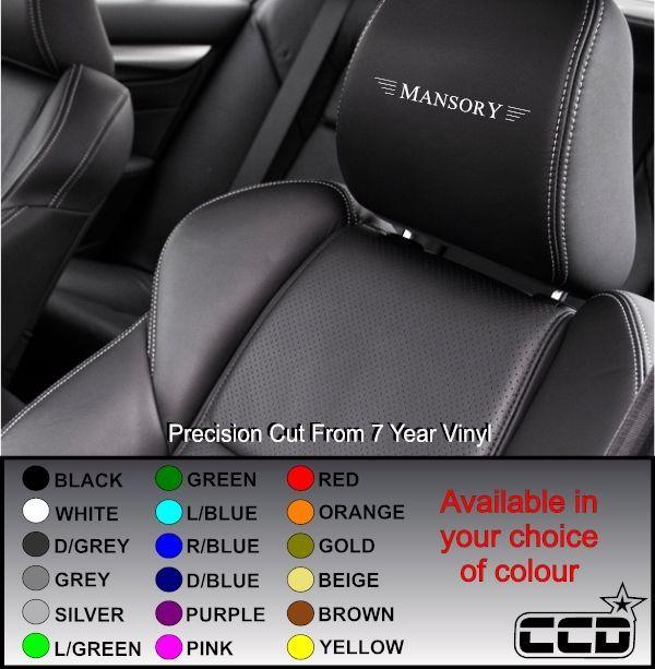 Mansory Logo - Mansory Logo Car seat Decals