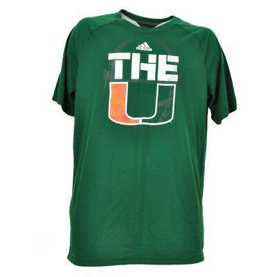 Orange Green U Logo - NCAA ADIDAS MIAMI Hurricanes The U Logo Canes Orange Mens Tshirt Tee ...