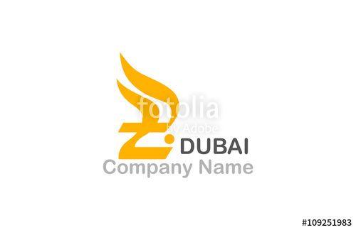 Orange Arab Company Logo - DUBAI Word in arabic calligraphy in a contemporary style can be used ...