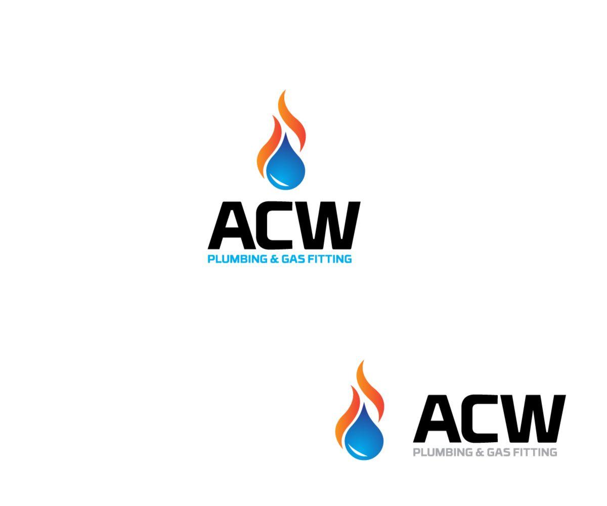 ACW Logo - Professional, Masculine, Plumbing Logo Design for ACW Plumbing & Gas ...