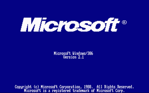 Windows 2.1 Logo - Windows 2.1x