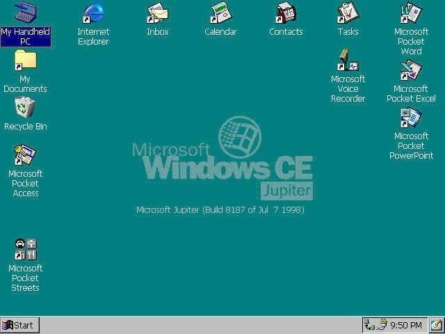 Windows 2.1 Logo - Windows CE 2.1 Handheld PC Professional Screen Shots