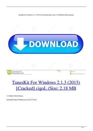 Windows 2.1 Logo - TunesKit For Windows 2.1.3 (2015) [Cracked] CigoL (Size: 2.18 MB ...