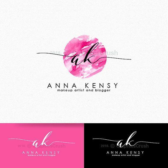 Make Up Logo - Makeup Artist Logo Makeup Artistry Logo Beauty Logo Pink Watercolor ...