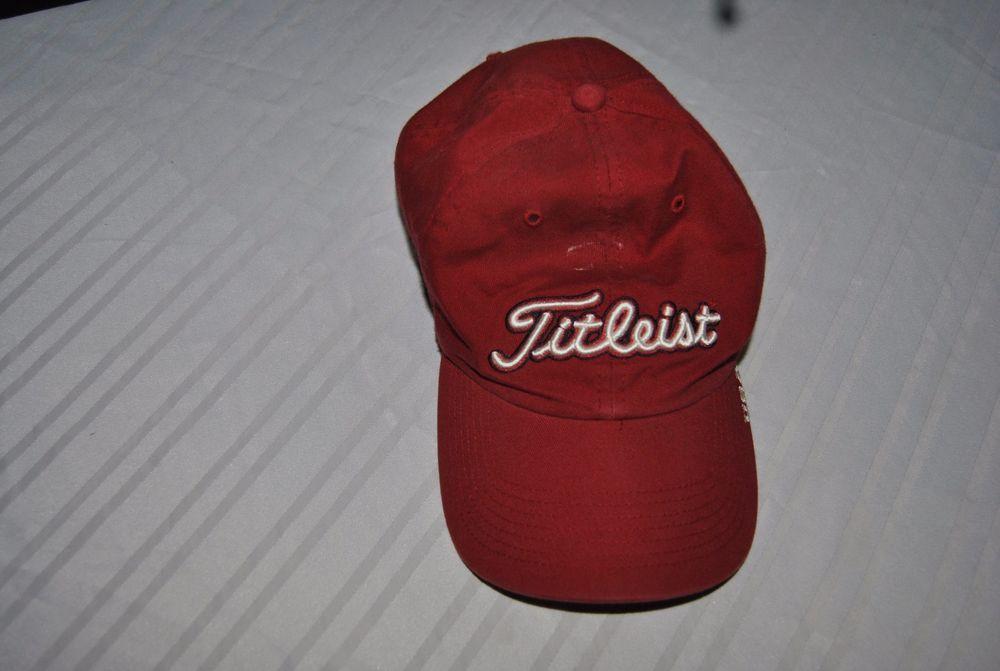 Red Titleist Logo - Titleist USA Golf Logo Baseball Cap Red In Color. Hats He'd Wear