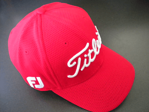Red Titleist Logo - Titleist FJ Pro V1 Logo New Era Red Mesh Cap Hat S M