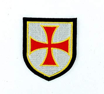 Crusader Knight Logo - Iron On Embroidered Coat Of Arms Airsoft Crusader Knights Templar