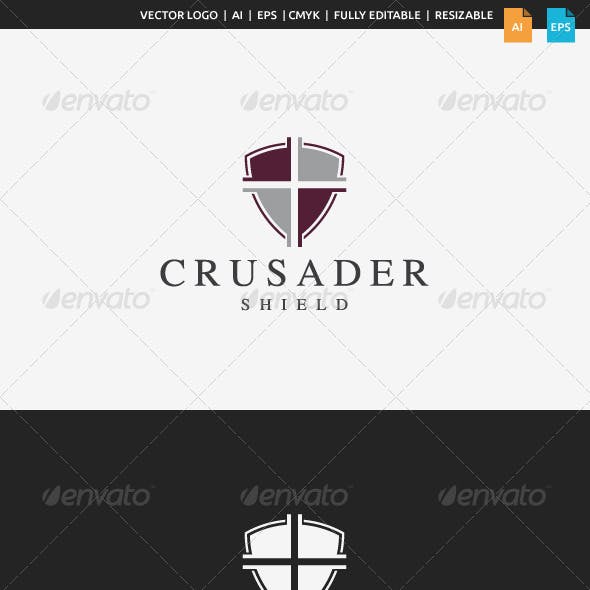 Crusader Knight Logo - Crusader Knight Logo Templates from GraphicRiver