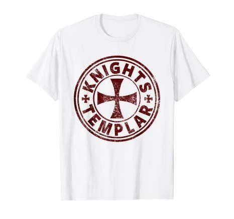 Crusader Knight Logo - Amazon.com: KNIGHTS TEMPLAR T-SHIRT, CRUSADER KNIGHT SHIRT, KNIGHT ...