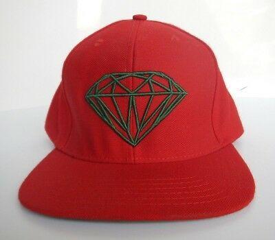Red Diamond Supply Co Logo - DIAMOND SUPPLY CO. Embroidered Diamond Logo Red Green Snapback