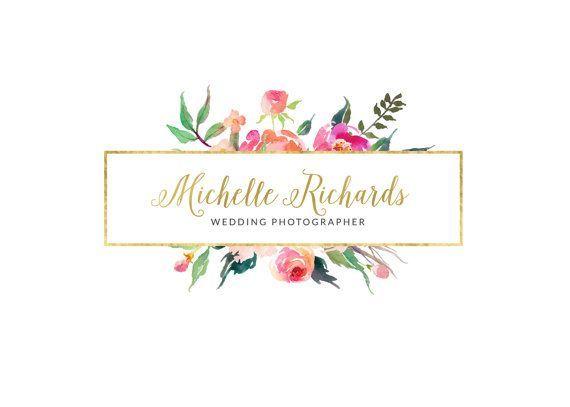 Flower Frames Rustic Logo - ∆ • ∆ • ∆ • PLEASE READ • ∆ • ∆ • ∆ • This is a PREMADE logo ...