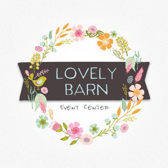 Flower Frames Rustic Logo - Floral Logo Design Rustic Logo Flower Logo Wreath Logo | Etsy