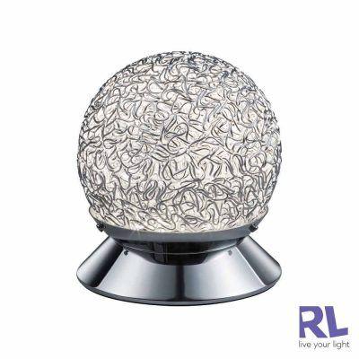 Green and Silver Sphere Logo - Reality Ringo Brushed Aluminium Sphere LED Table Lamp Archives ...