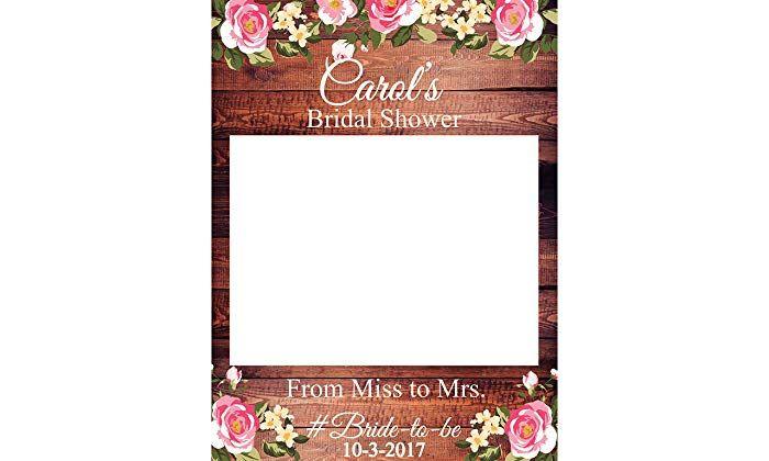 Flower Frames Rustic Logo - Amazon.com: Flower Bridal Shower PhotoBooth Props- Sizes 36x24 ...