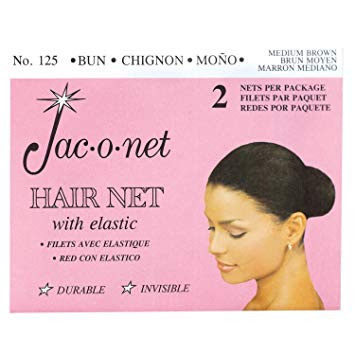 Bun With Red W Logo - Amazon.com : Jac O Net Hair Net, Chignon Bun W Elastic