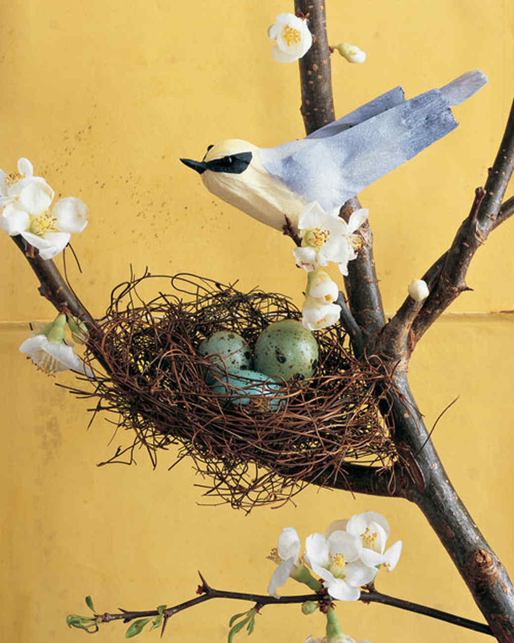 Birds On Branch and Nest Logo - Bird's Nest with Branches & Video | Martha Stewart