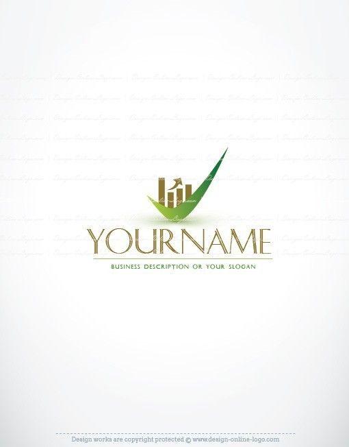 Growth Logo - Exclusive design: Money Growth logo + Compatible FREE Business Card