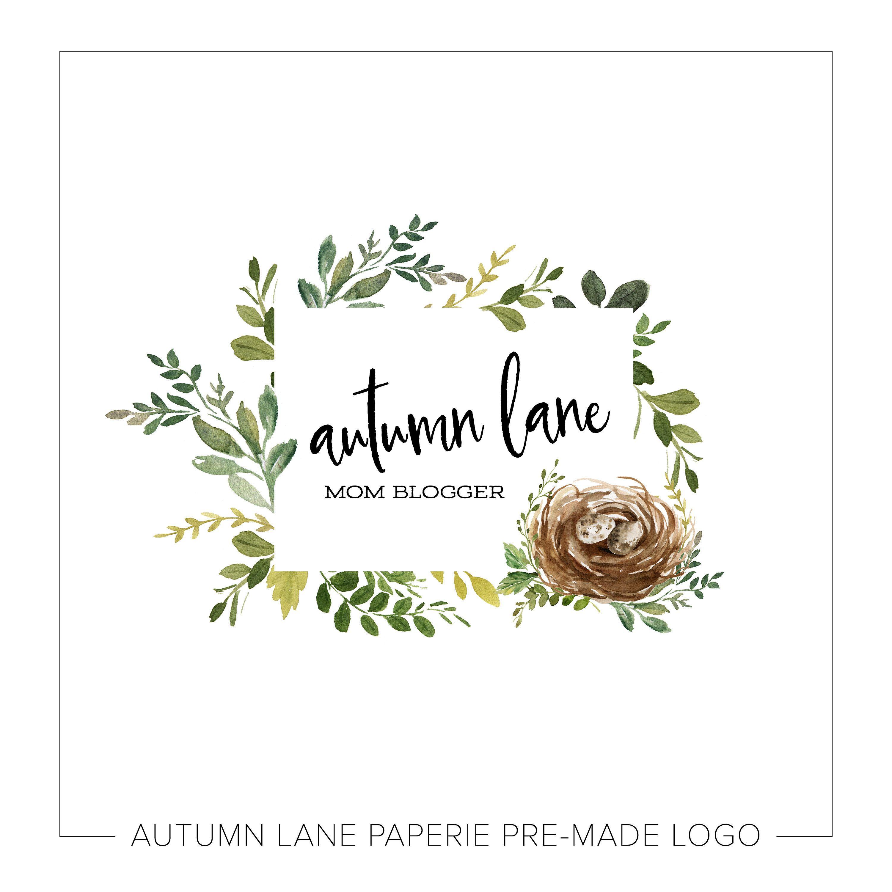 Birds On Branch and Nest Logo - Premade Logo Design, Watermark Logo, Website Logo, Business Logo