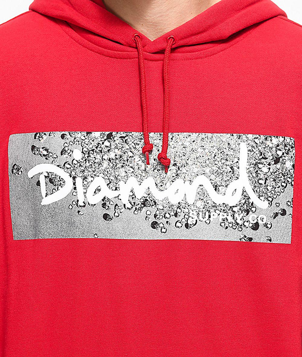 Red Diamond Supply Co Logo - Diamond Supply Co. Scatter Red Logo Black Hoodie 88733 Scatter Box ...
