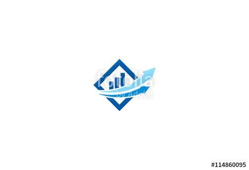 Growth Logo - arrow business finance growth logo