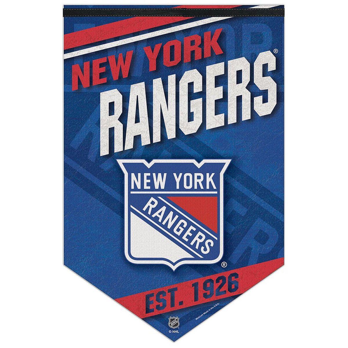 NY Rangers Logo - NY Rangers Logo Banner and Wall Hanging 32085135506