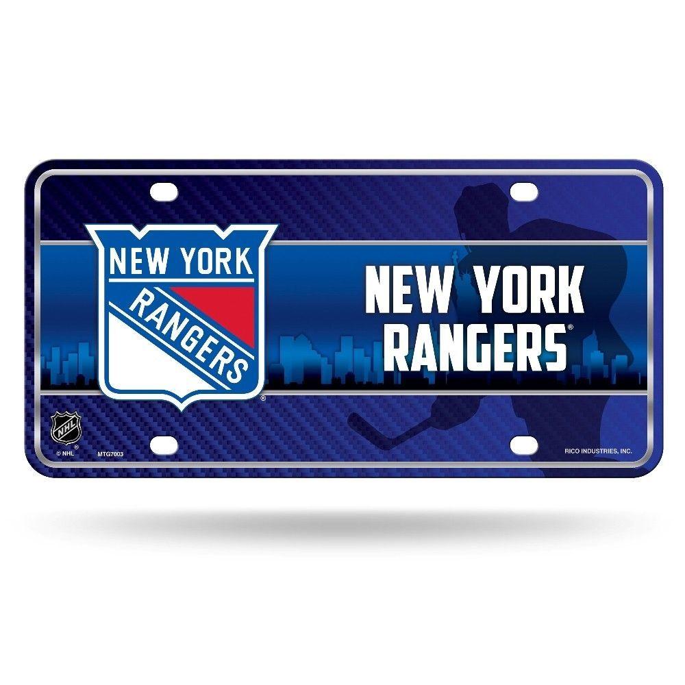 NY Rangers Logo - New York NY Rangers Logo NHL 12x6 Auto Metal License Plate Tag CAR ...