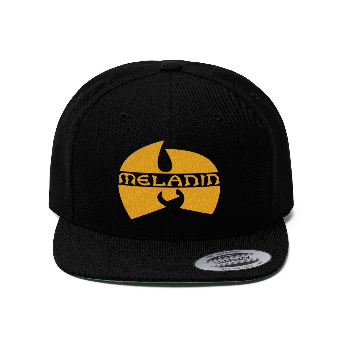 Good Yellow Logo - Melanin Man yellow Logo Unisex Flat Bill Hat