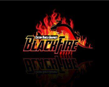 Black Fire Logo - BlackFire Wraps Logo Design