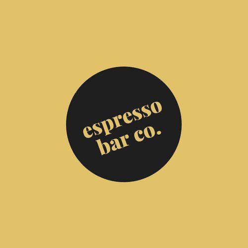 Brown and Yellow Logo - Brown and Black Circle Espressobar Co. Cafe Logo - Templates by Canva
