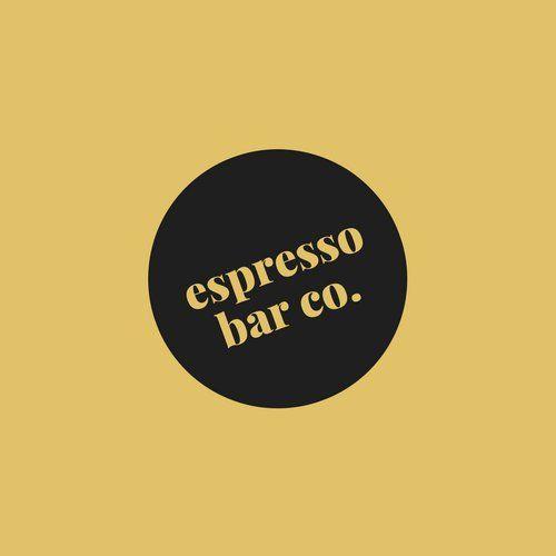 Brown and Yellow Logo - Brown and Black Circle Espressobar Co. Cafe Logo