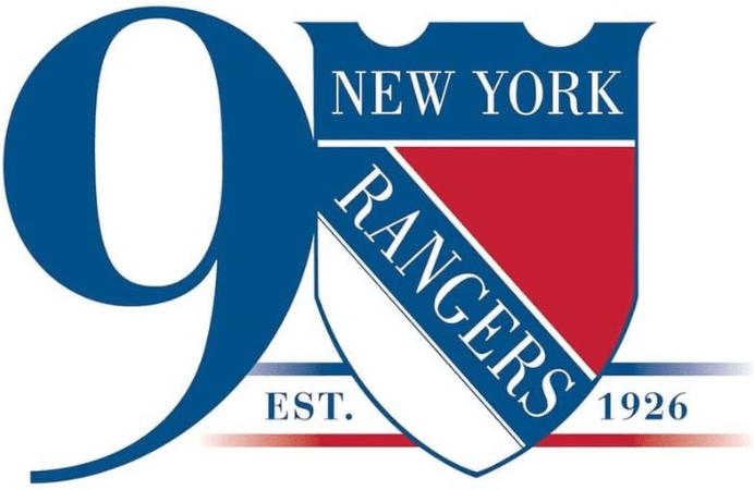 NY Rangers Logo - New York Rangers Anniversary Logo Hockey League NHL